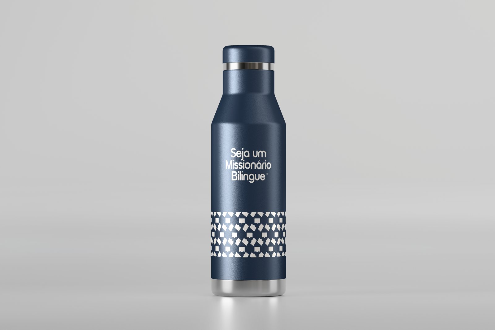 Garrafa — assinatura em branco com faixa do padrão