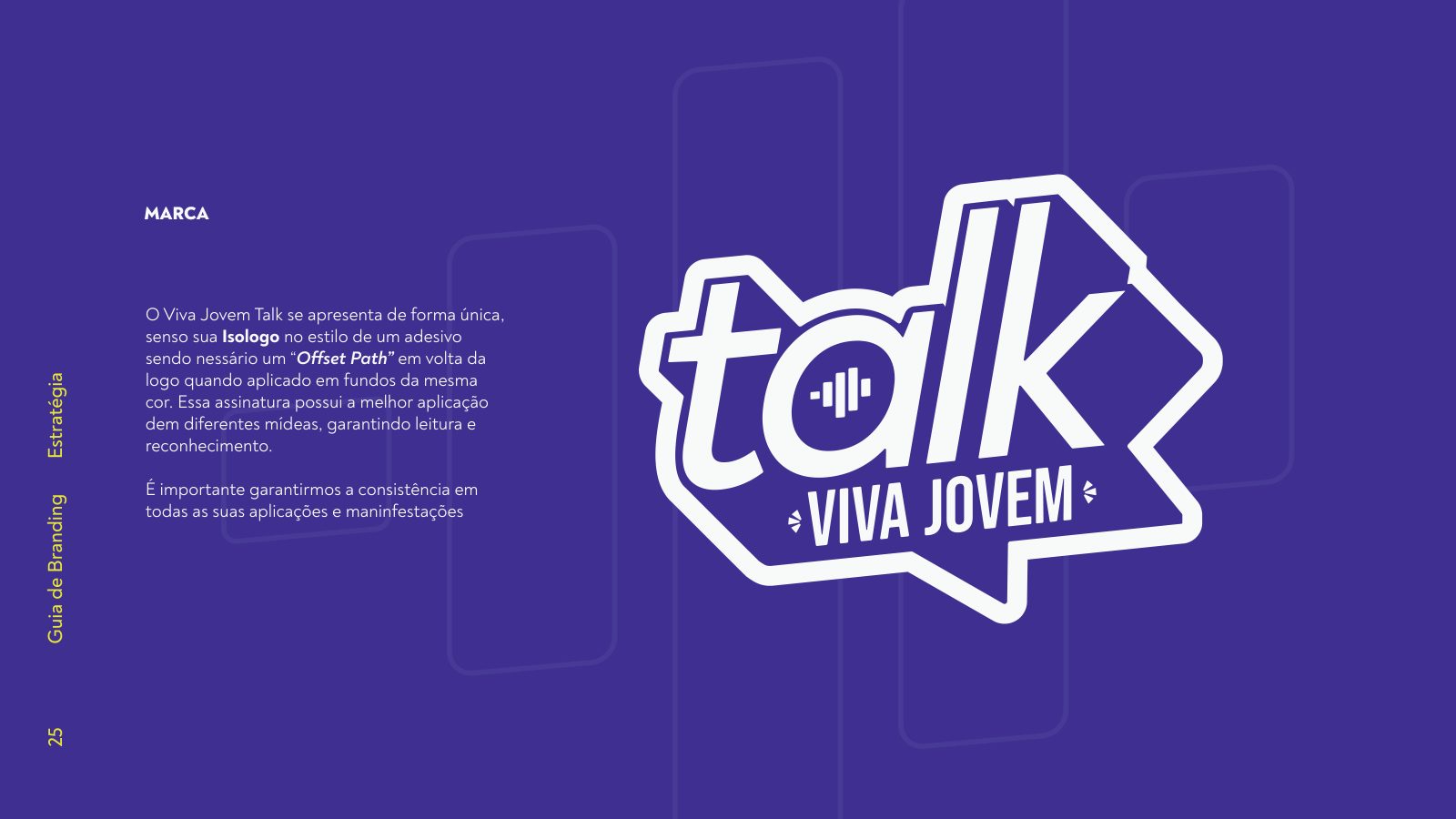 Marca — o balão 'talk' com a assinatura Viva Jovem